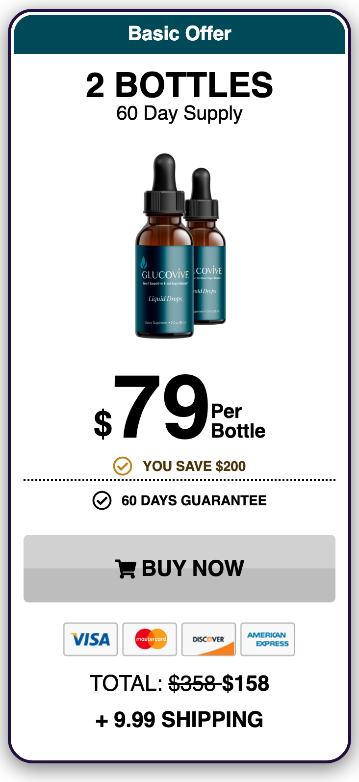 GlucoVive 60 day supply